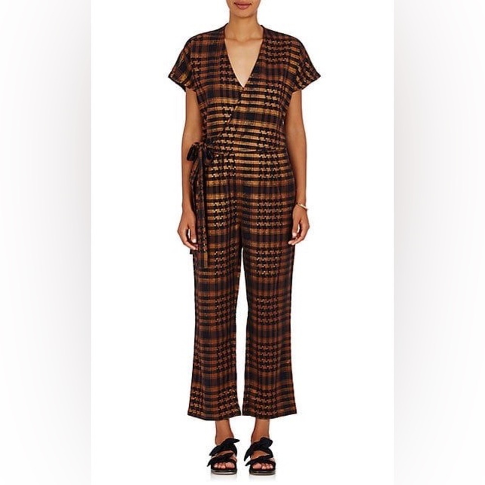 Ace & Jig x Barney’s New York wrap jumpsuit in St Honore - metallic